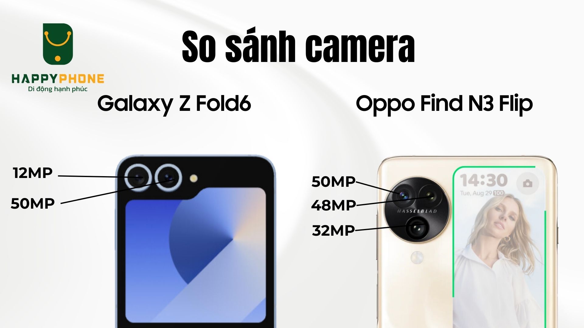 So sánh camera của Galaxy Z Flip6 & Oppo Find N3 Flip