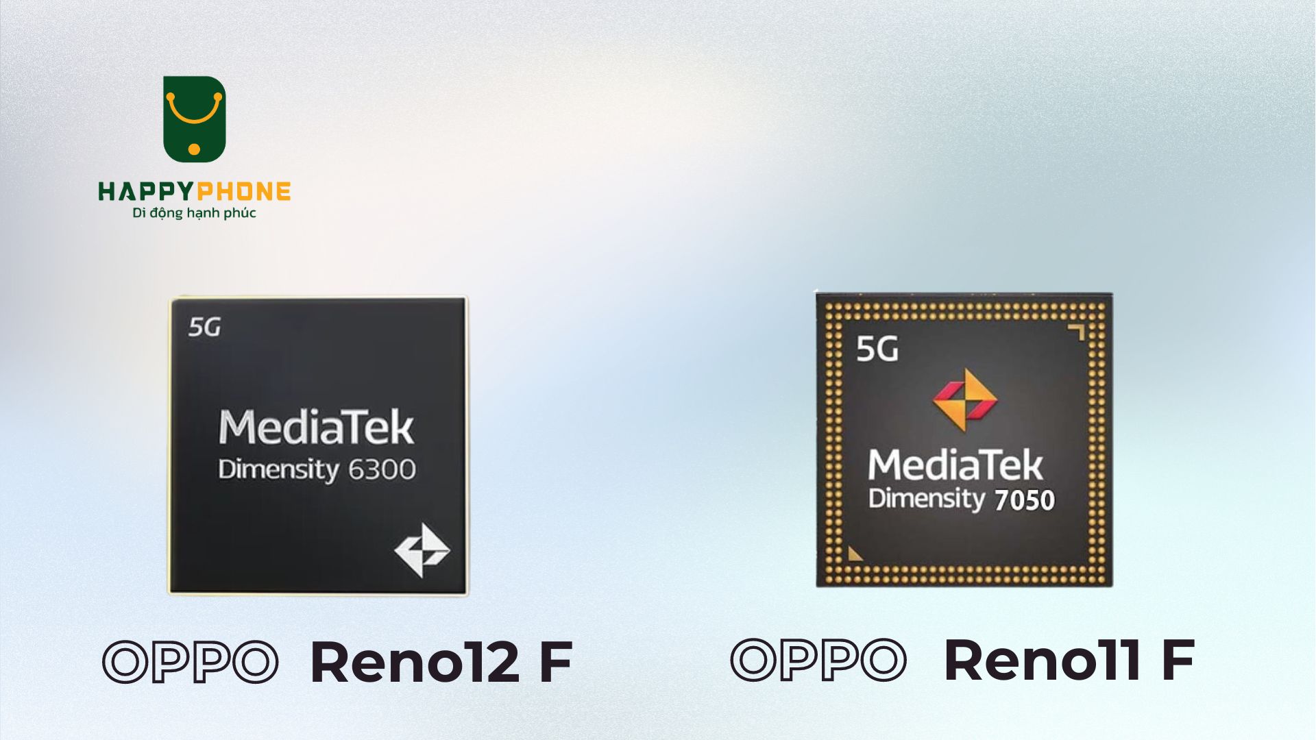 So sánh con chip của OPPO Reno12 F và Reno11 F