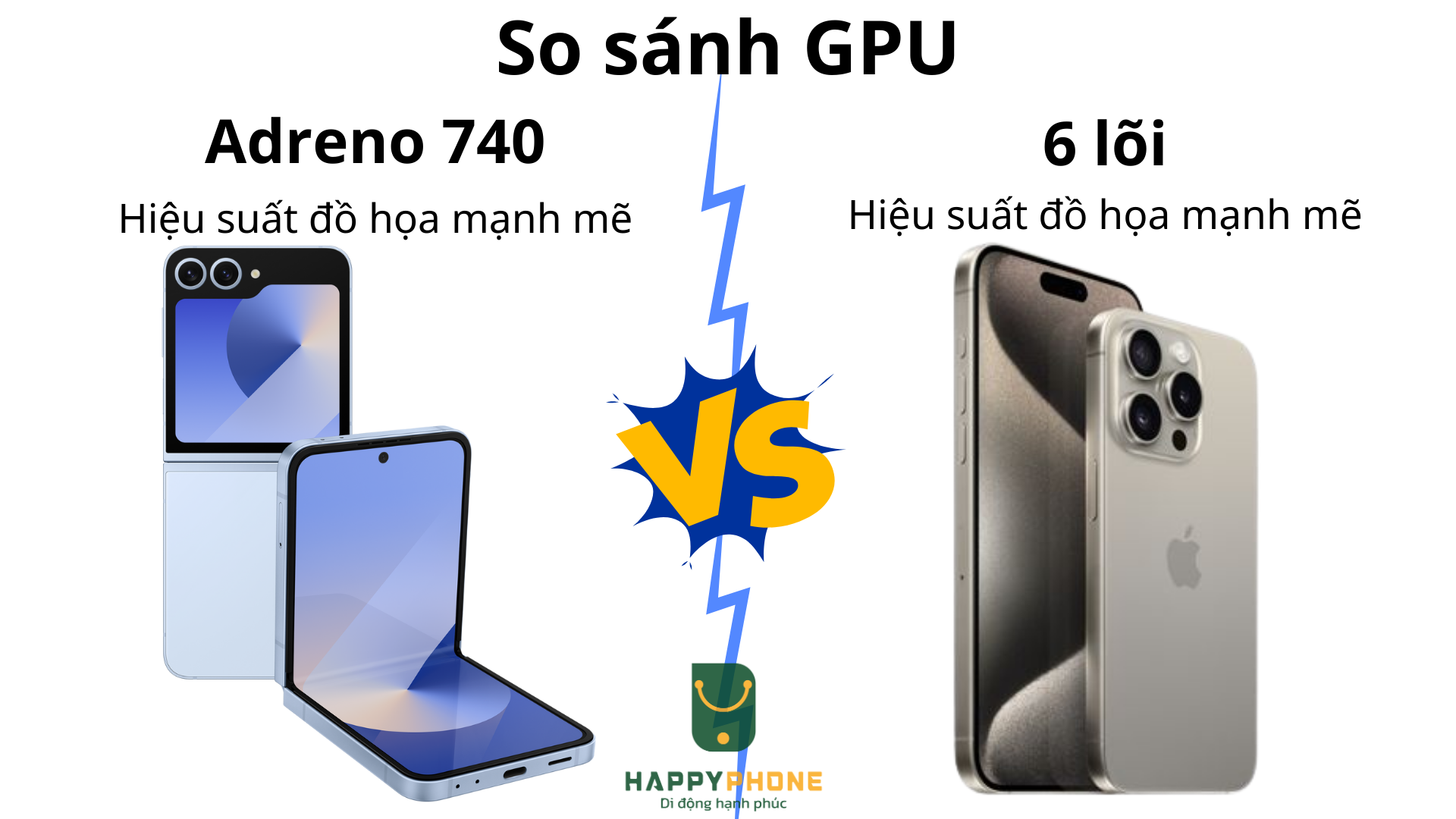 So sánh về GPU Galaxy Z Fold6 và iPhone 15 Pro Max