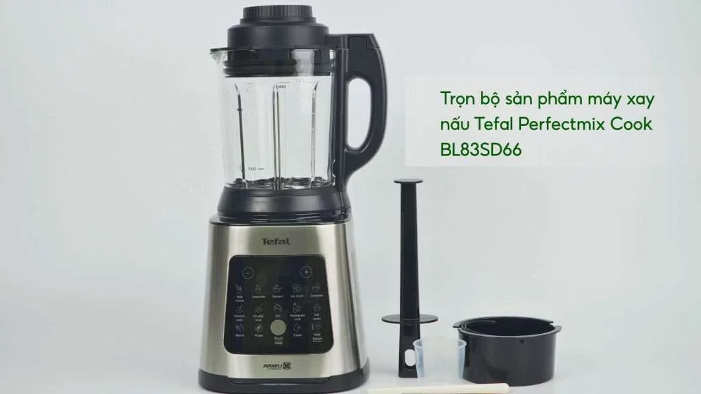Trọn bộ sản phẩm máy xay nấu Tefal Perfectmix Cook BL83SD66
