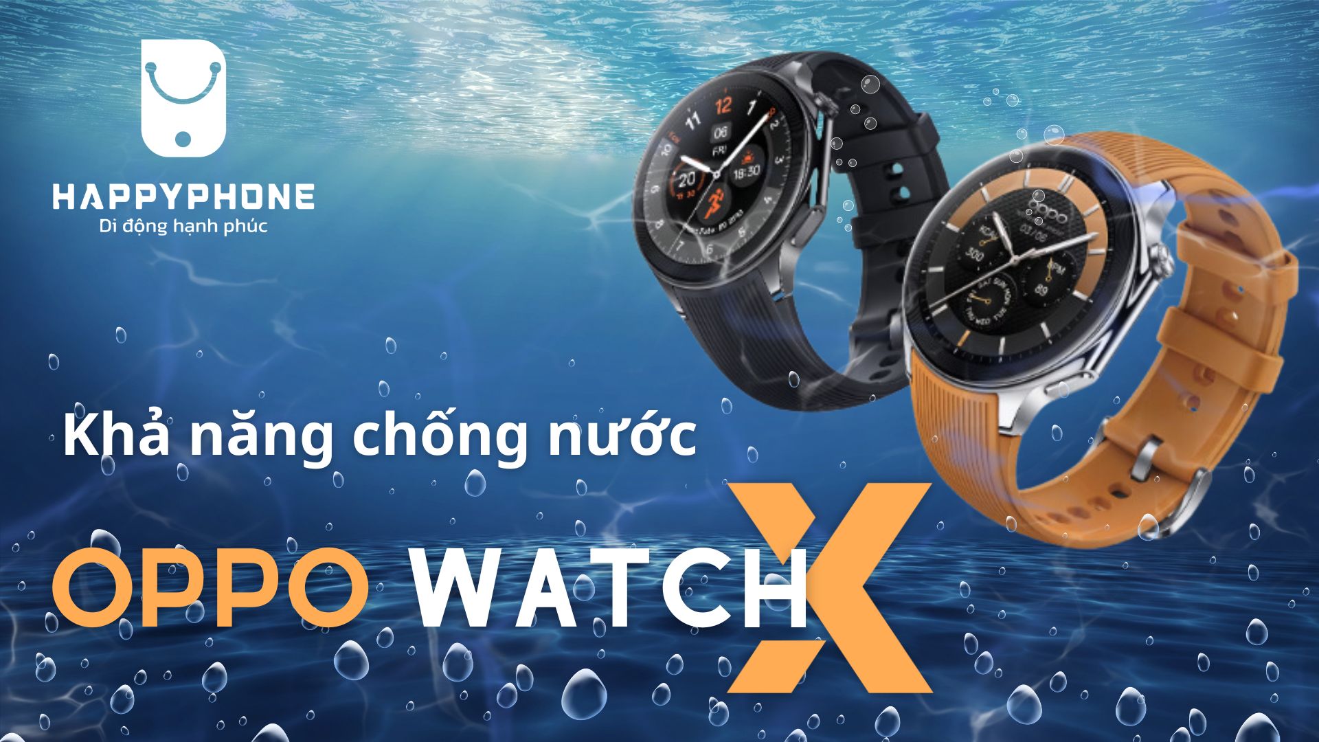 Khả năng chống nước của OPPO Watch X