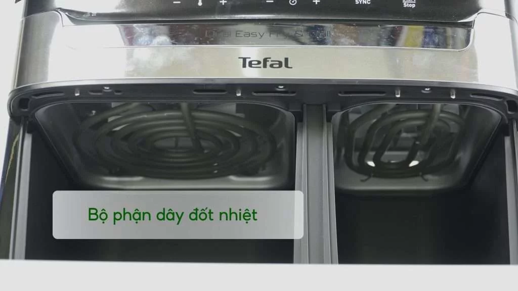 Nồi Chiên Không Dầu Tefal EY905D10 8.3L Đen Kim Loại Hệ thống nhiệt