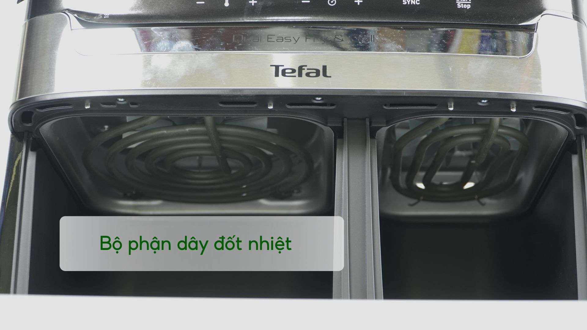 Nồi Chiên Không Dầu Tefal EY905D10 8.3L Đen Kim Loại Hệ thống nhiệt