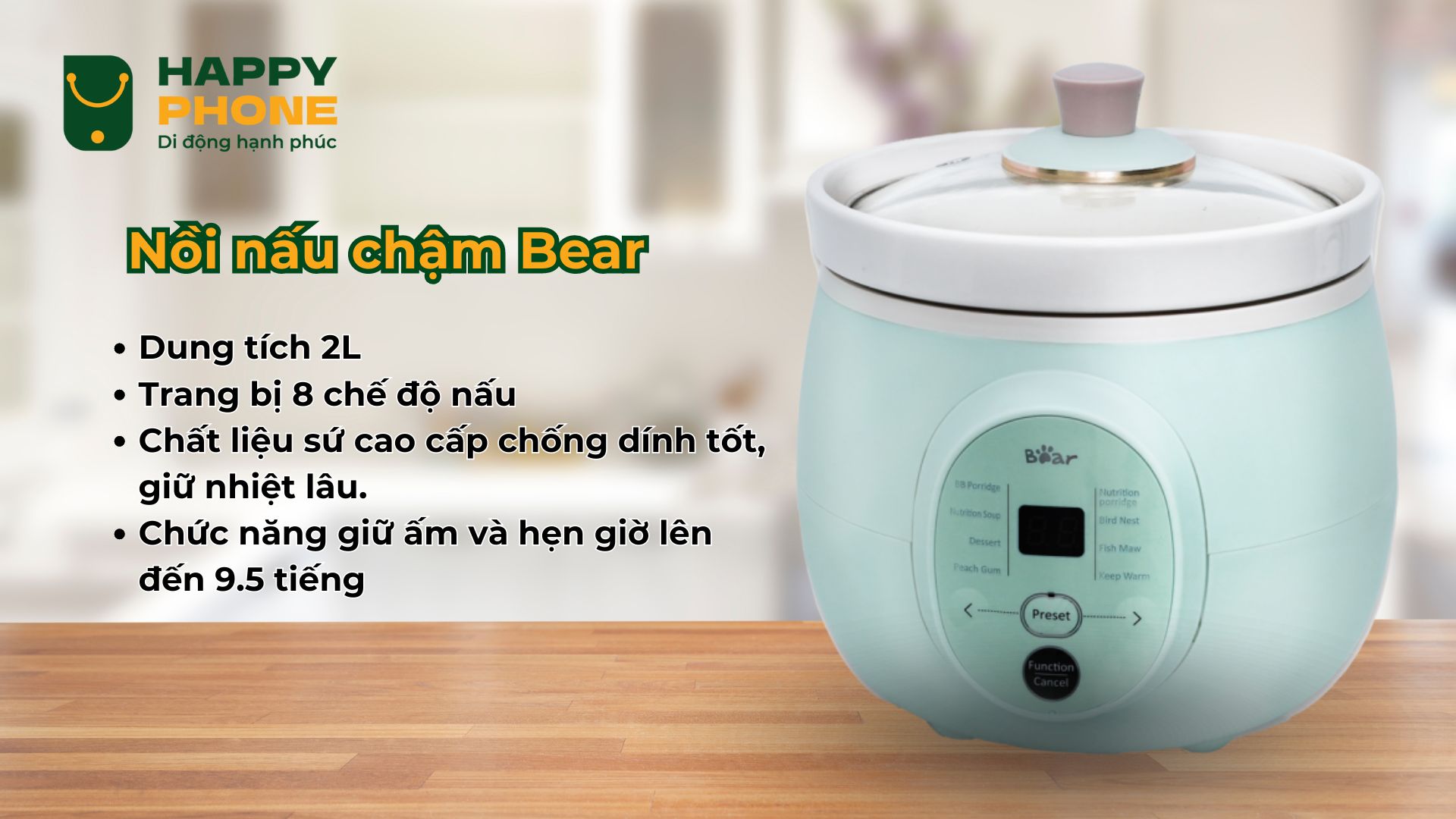 Nồi nấu chậm Bear DDG-D20P1