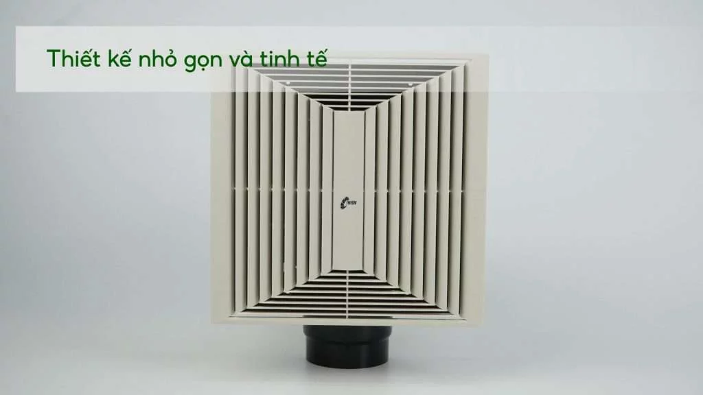 Quạt Hút Asiavina V04001-SV0 45W Sữa Thiết kế nhỏ gọn và tinh tế