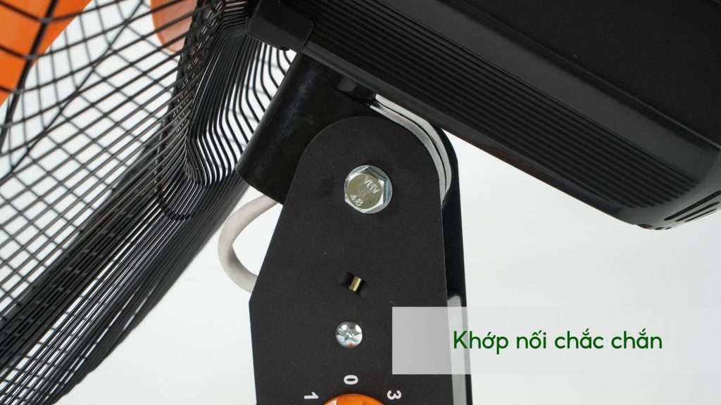 Quạt Treo Tường Asiavina VY557990 55W Đen Khớp nối chắc chắn