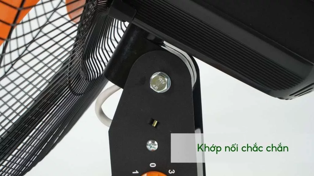 Quạt Treo Tường Asiavina VY557990 55W Đen Khớp nối chắc chắn