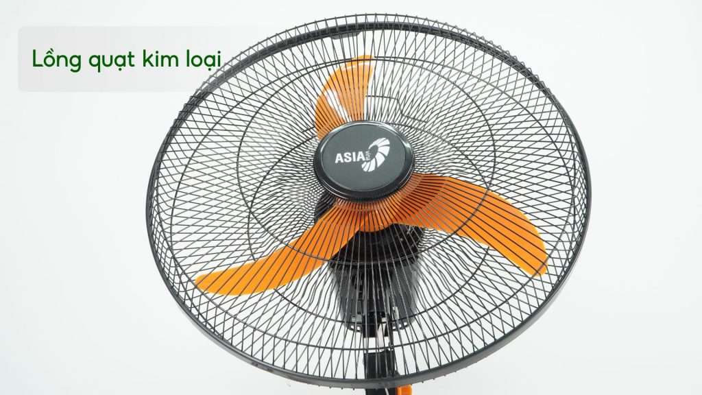 Quạt Treo Tường Asiavina VY557990 55W Đen Lồng quạt kim loại