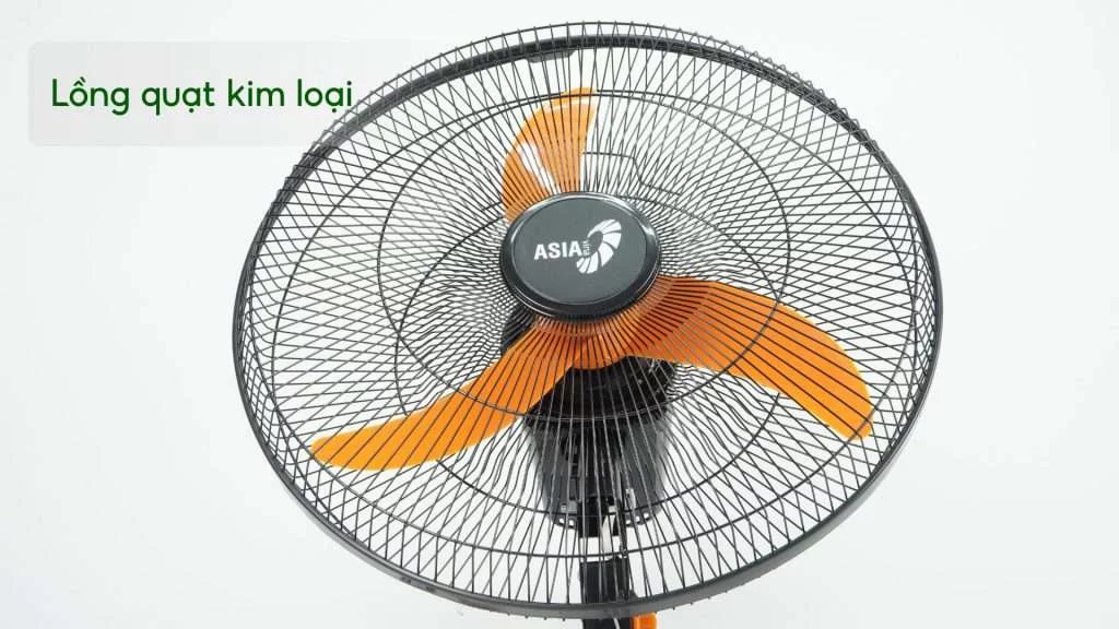 Quạt Treo Tường Asiavina VY557990 55W Đen Lồng quạt kim loại