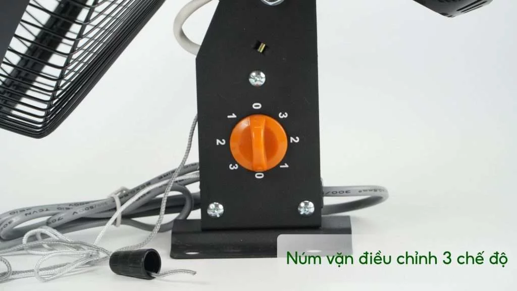 Quạt Treo Tường Asiavina VY557990 55W Đen Núm vặn điều chỉnh 3 chế độ