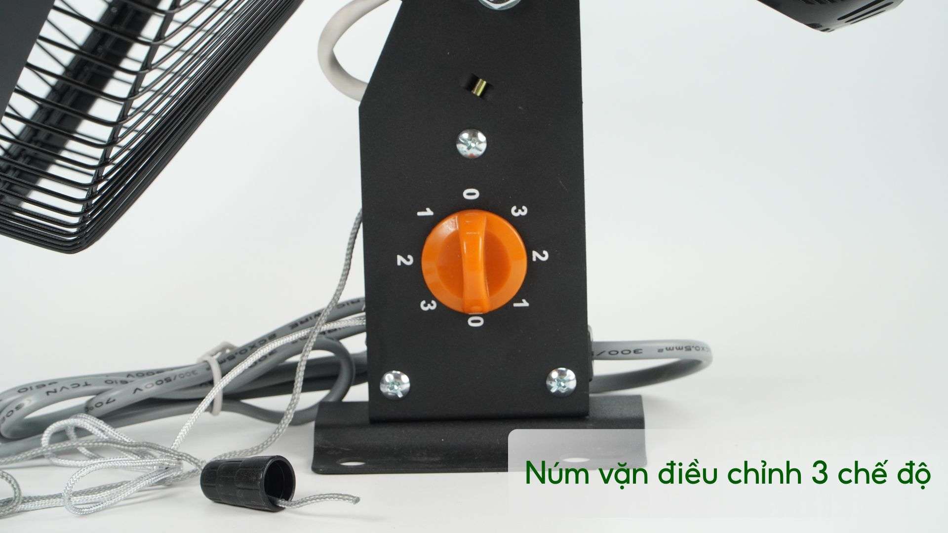 Quạt Treo Tường Asiavina VY557990 55W Đen Núm vặn điều chỉnh 3 chế độ
