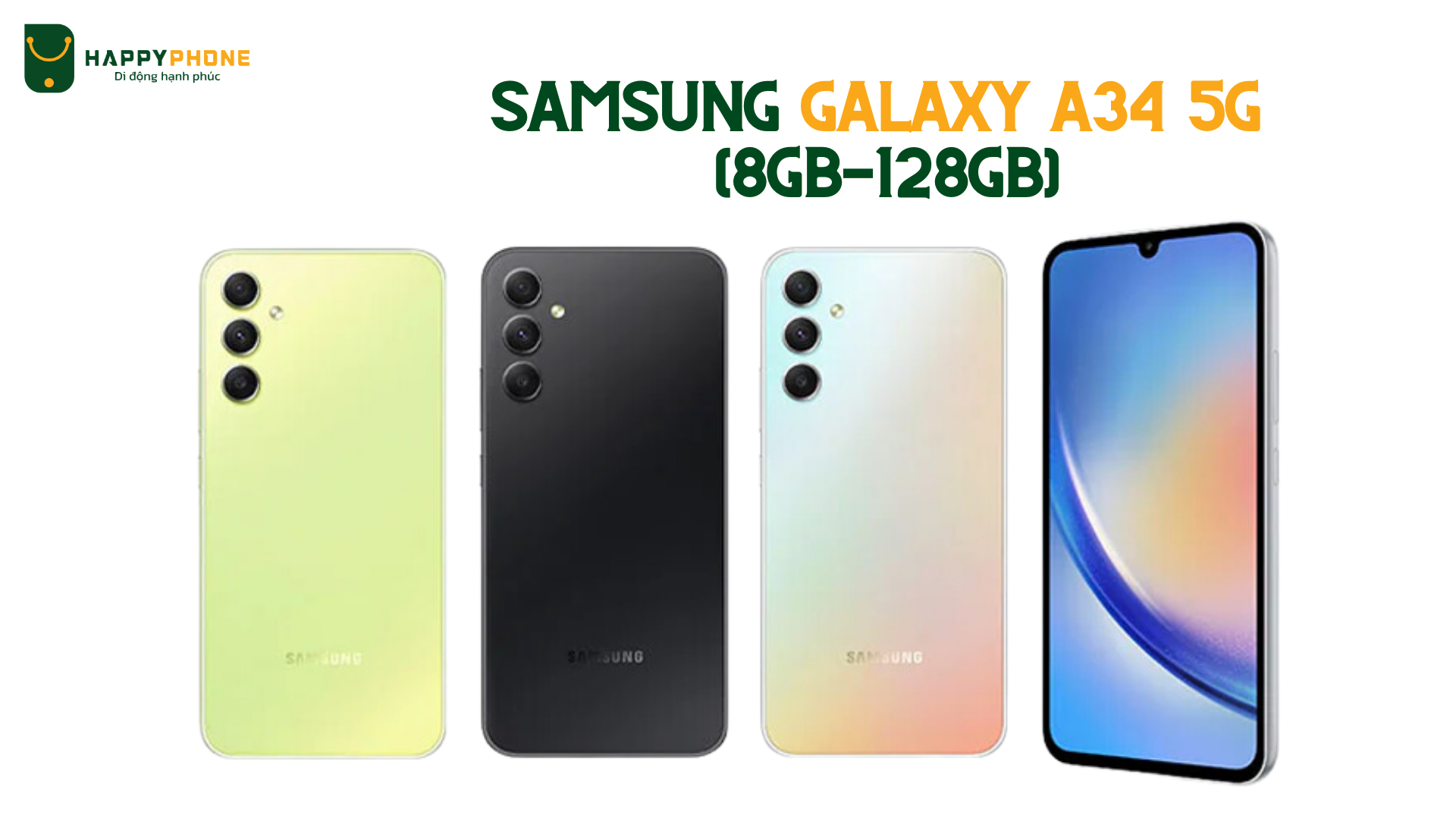 Samsung Galaxy A34 5G (8GB-128GB) thiết kế hiện đại, thời thượng