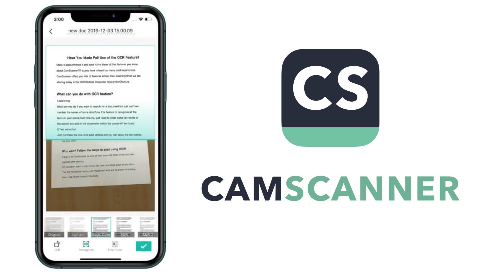 Scan bằng ứng dụng CamScanner