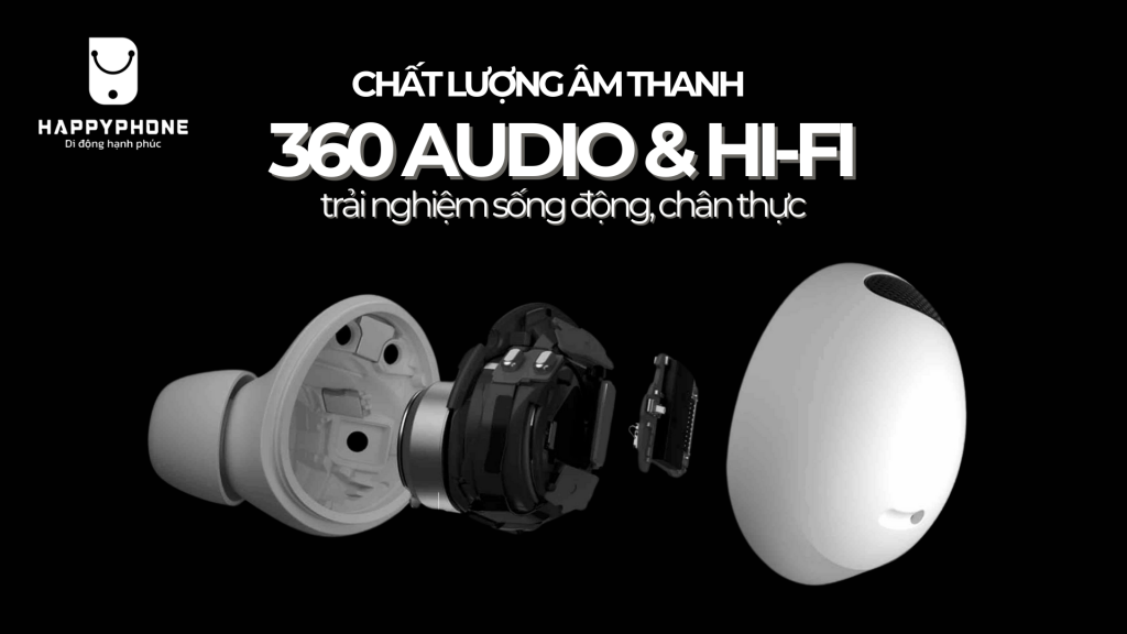 Tai nghe Bluetooth Samsung Galaxy Buds2 Pro trang bị công nghệ Âm thanh 360 Audio và Âm thanh Hi-Fi