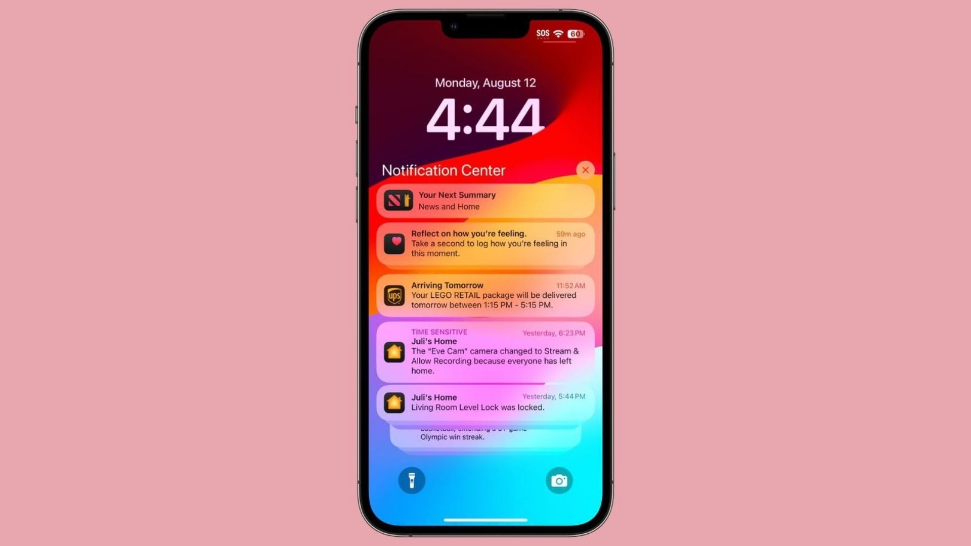 iOS 18 beta 6 Biểu tượng thông báo ở chế độ tối