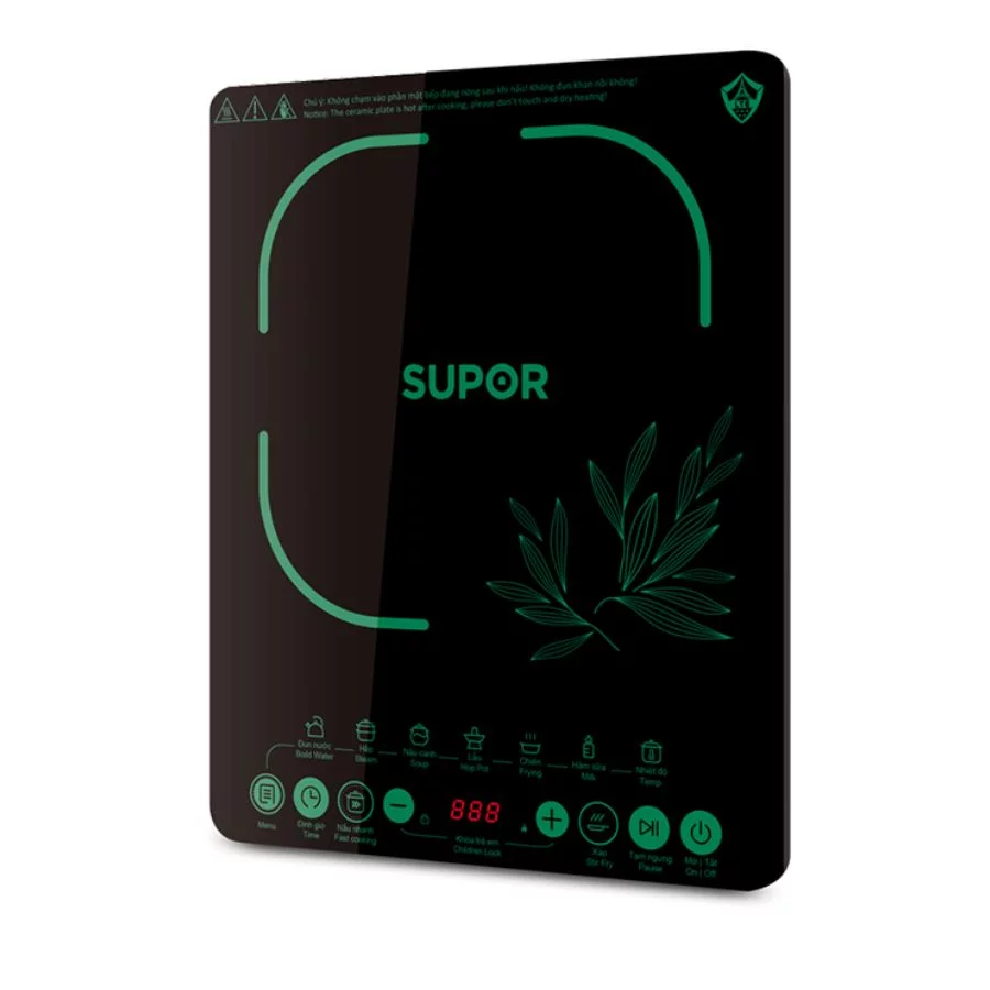 Bếp Điện Từ Supor SDHCB11TVN-GR-210 2100W Xanh Lá Nghiêng