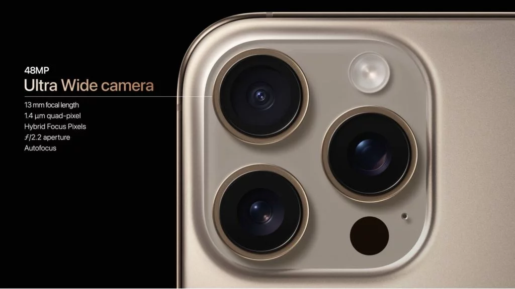 Camera góc rộng iPhone 16 Pro