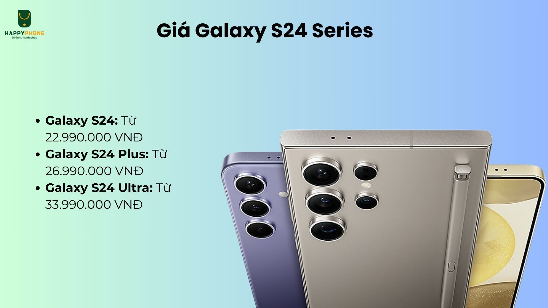 Giá Galaxya S24 Series