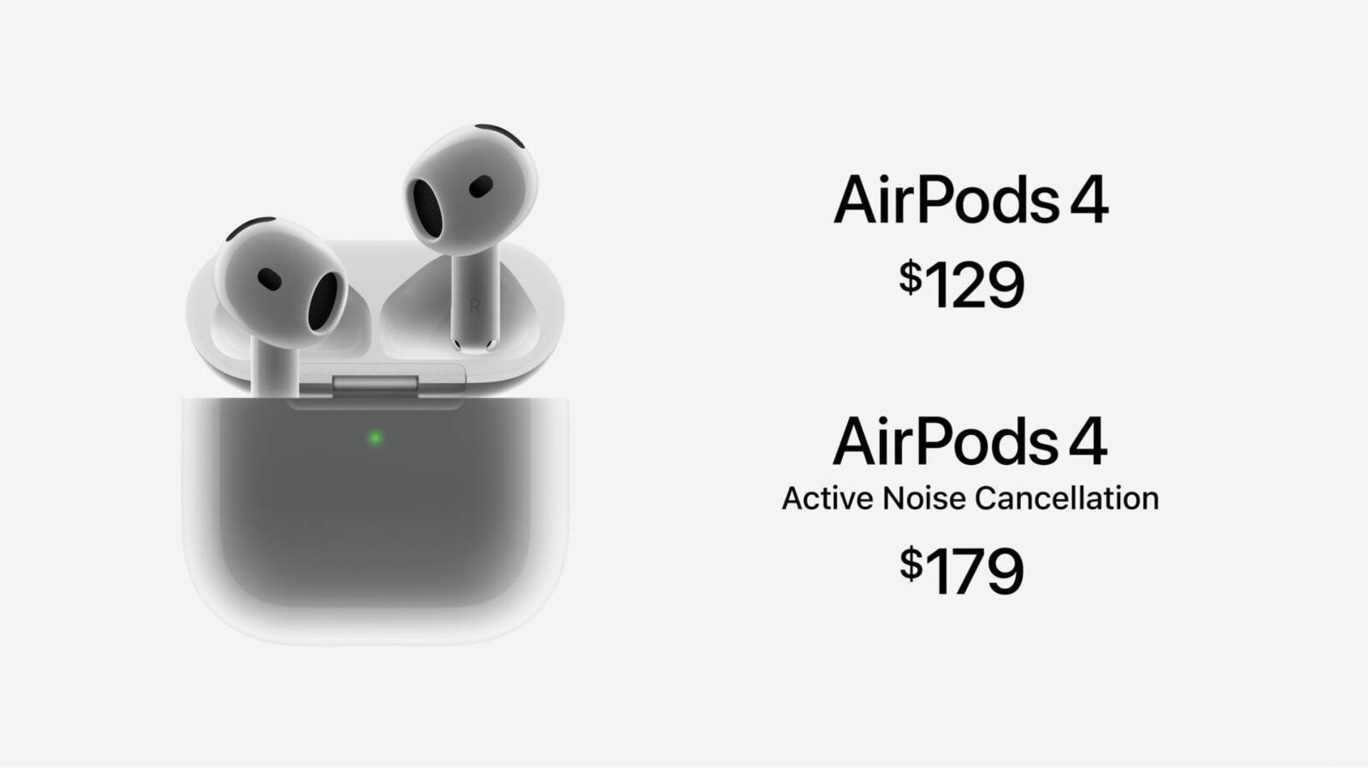 Giá các phiên bản Airpods 4