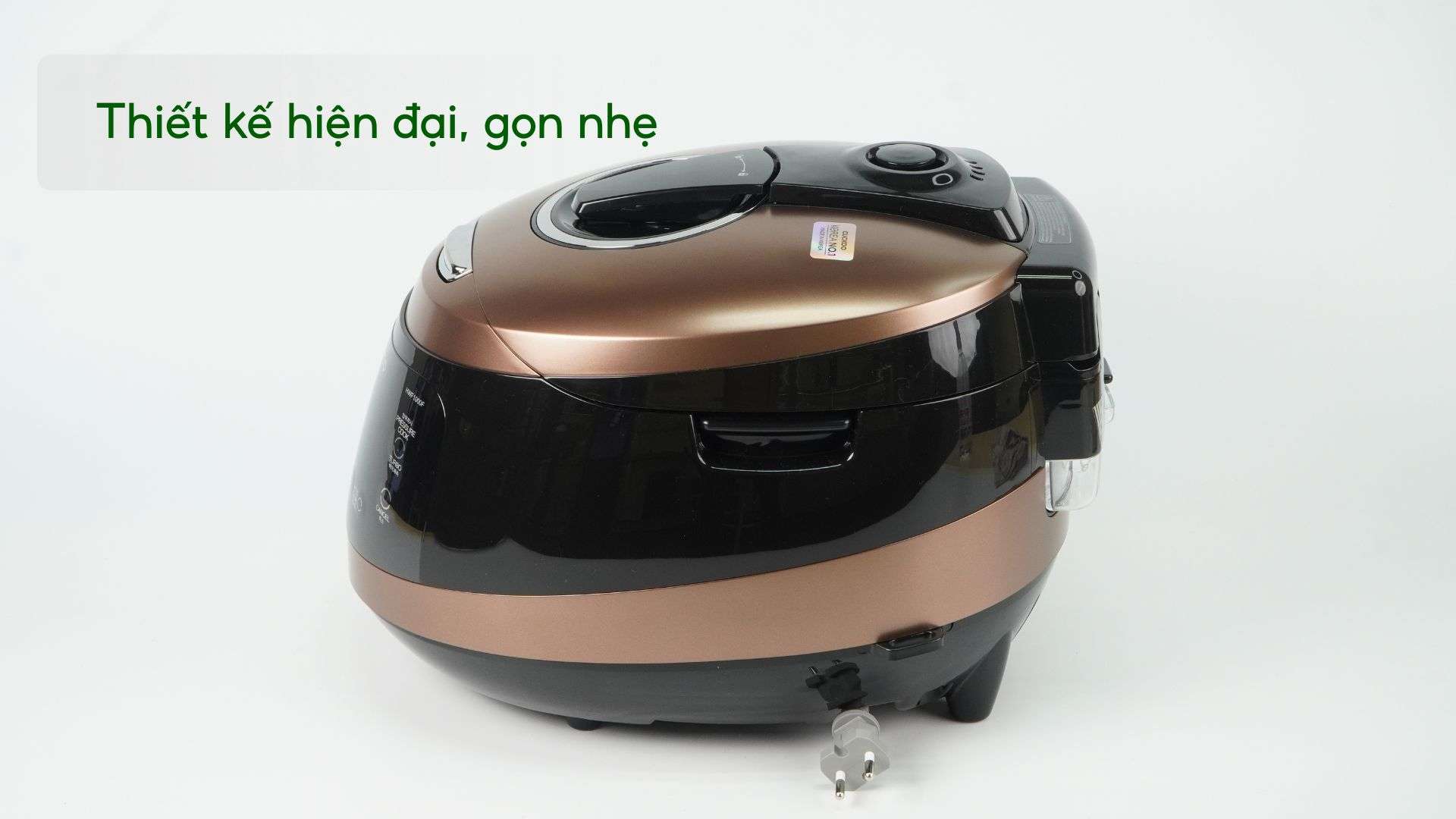 Nồi Cơm Áp Suất Cao Tầng Cuckoo (CRP-HWF1000F_ Thiết kế hiện đại, gọn nhẹ