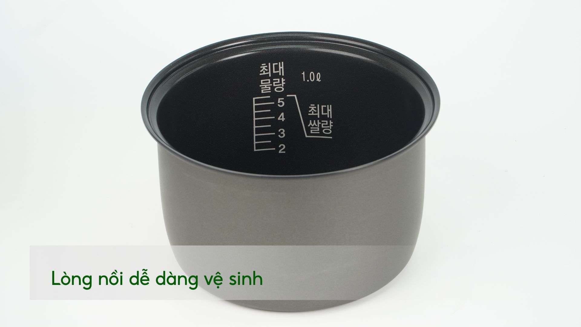 Nồi Cơm Điện Áp Suất CUCKOO CR0661 Lòng nồi dễ dàng vệ sinh