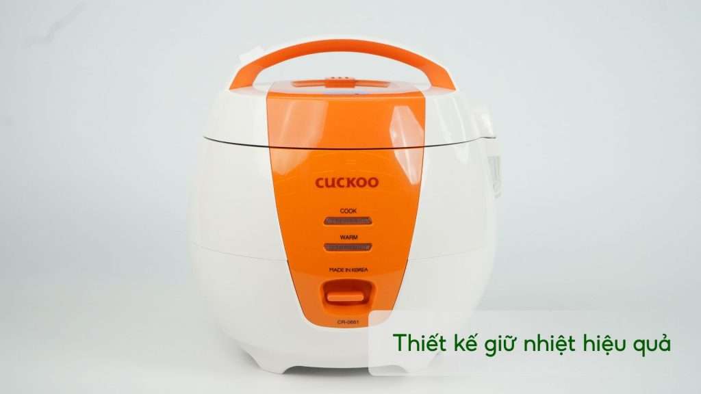 Nồi Cơm Điện Áp Suất CUCKOO CR0661 Thiết kế giữ nhiệt hiệu quả
