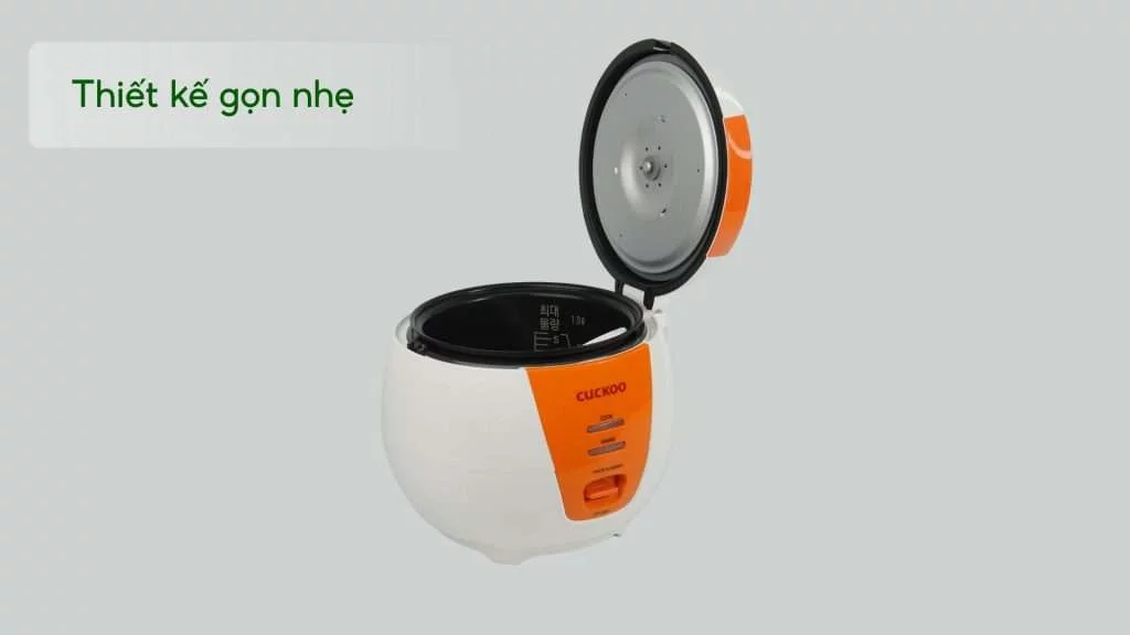 Nồi Cơm Điện Áp Suất CUCKOO CR0661 Thiết kế gọn nhẹ