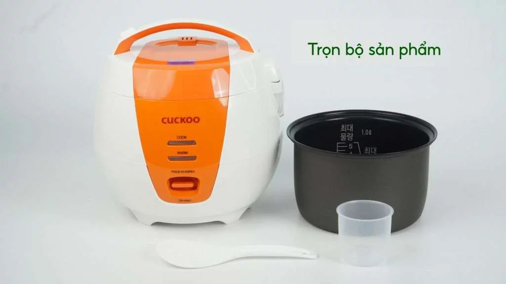 Nồi Cơm Điện Áp Suất CUCKOO CR0661 Trọn bộ sản phẩm