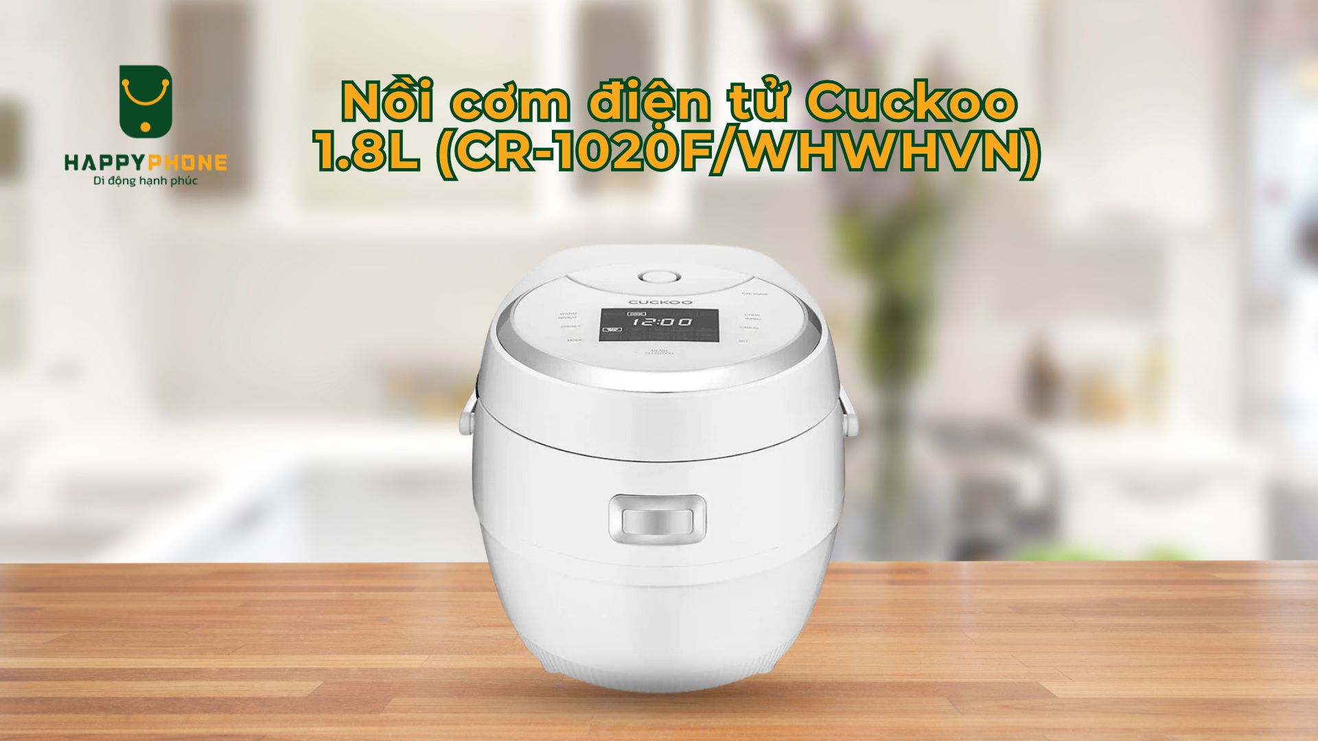 Nồi cơm điện tử Cuckoo 1.8L (CR-1020F_WHWHVN)