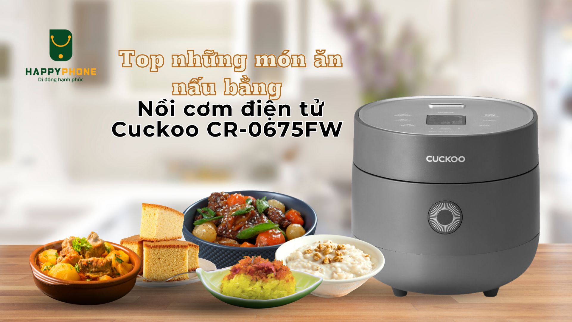 Nồi cơm điện tử Cuckoo CR-0675FW 1.08L