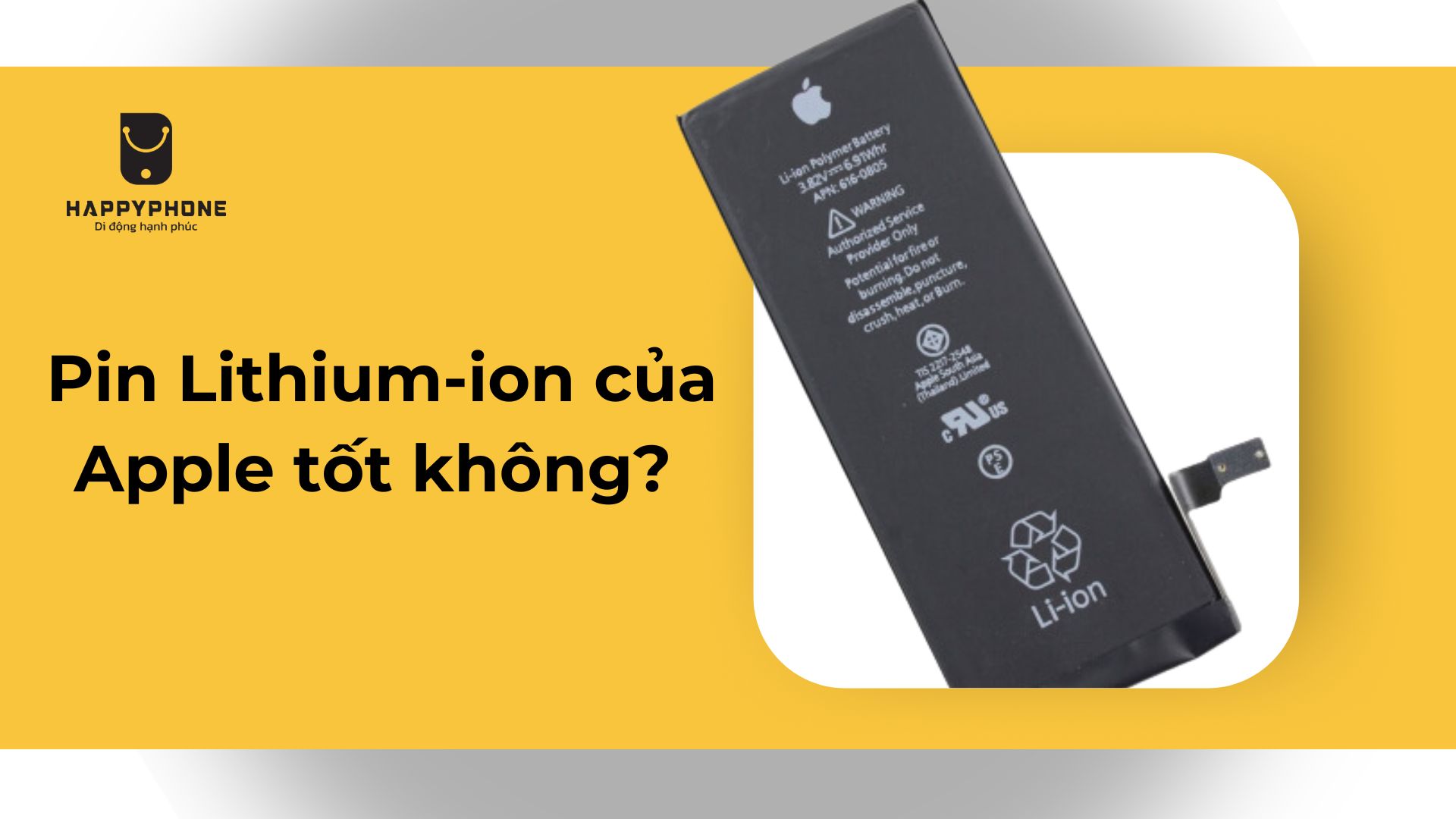 Pin Lithium-ion của Apple