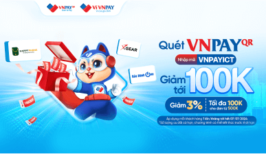 Banner Ưu đãi thanh toán VNPay - Homepage