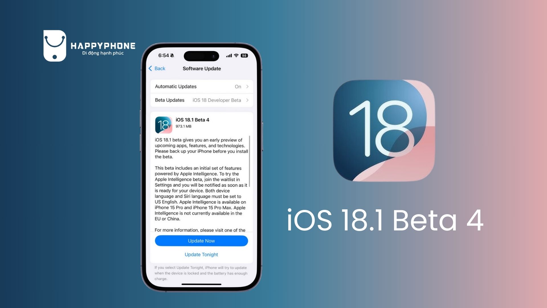 iOS 18.1 Beta 4 có gì mới