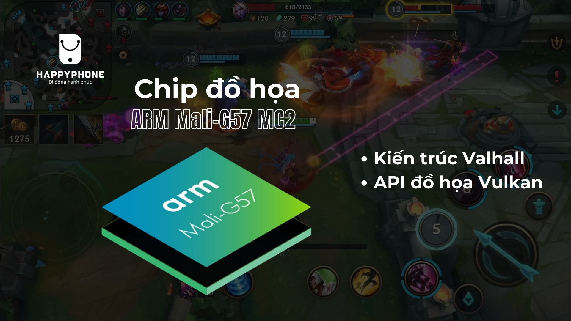 Chip đồ họa ARM Mali-G57 MC2 là gì