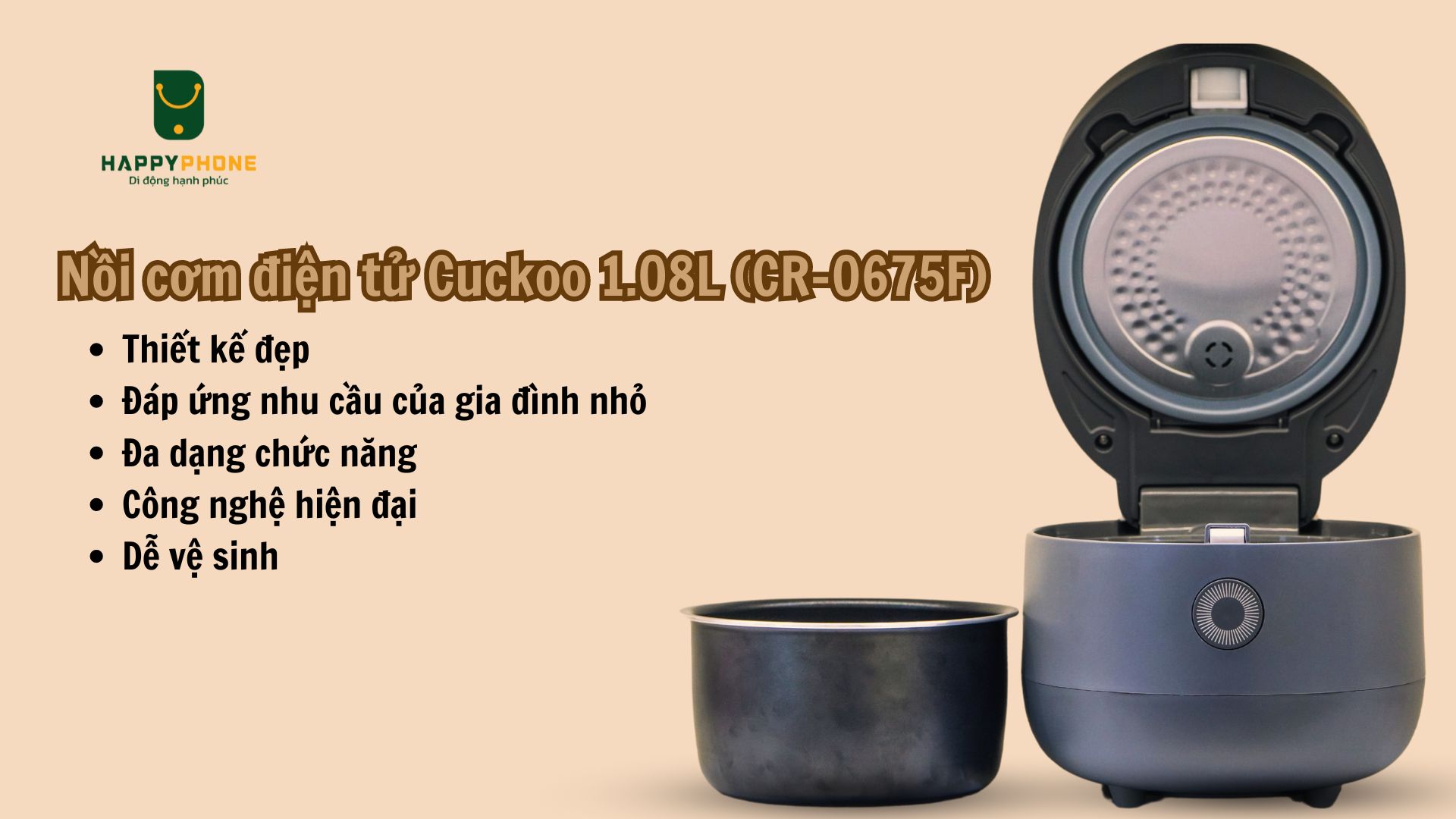 Giới thiệu về cơm điện tử Cuckoo CR-0675F