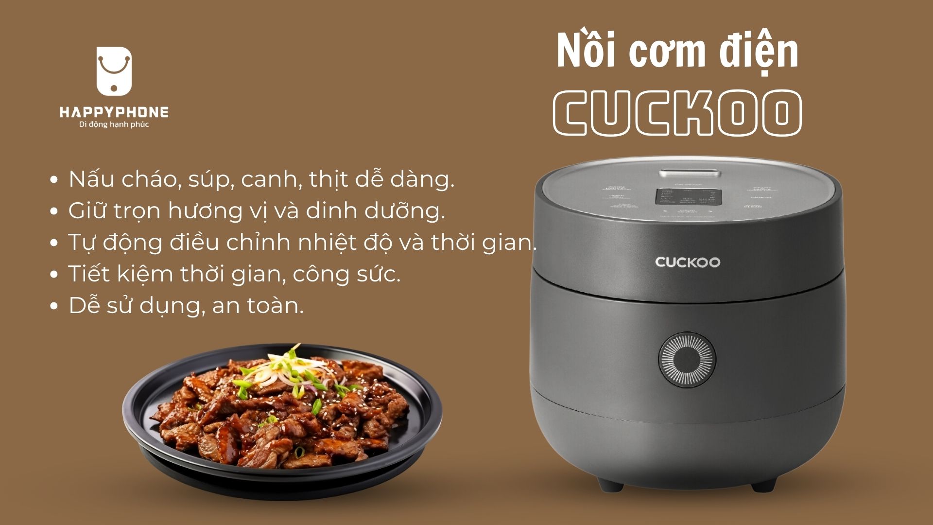 Lợi ích khi sử dụng nồi cơm điện tử Cuckoo nấu món hầm