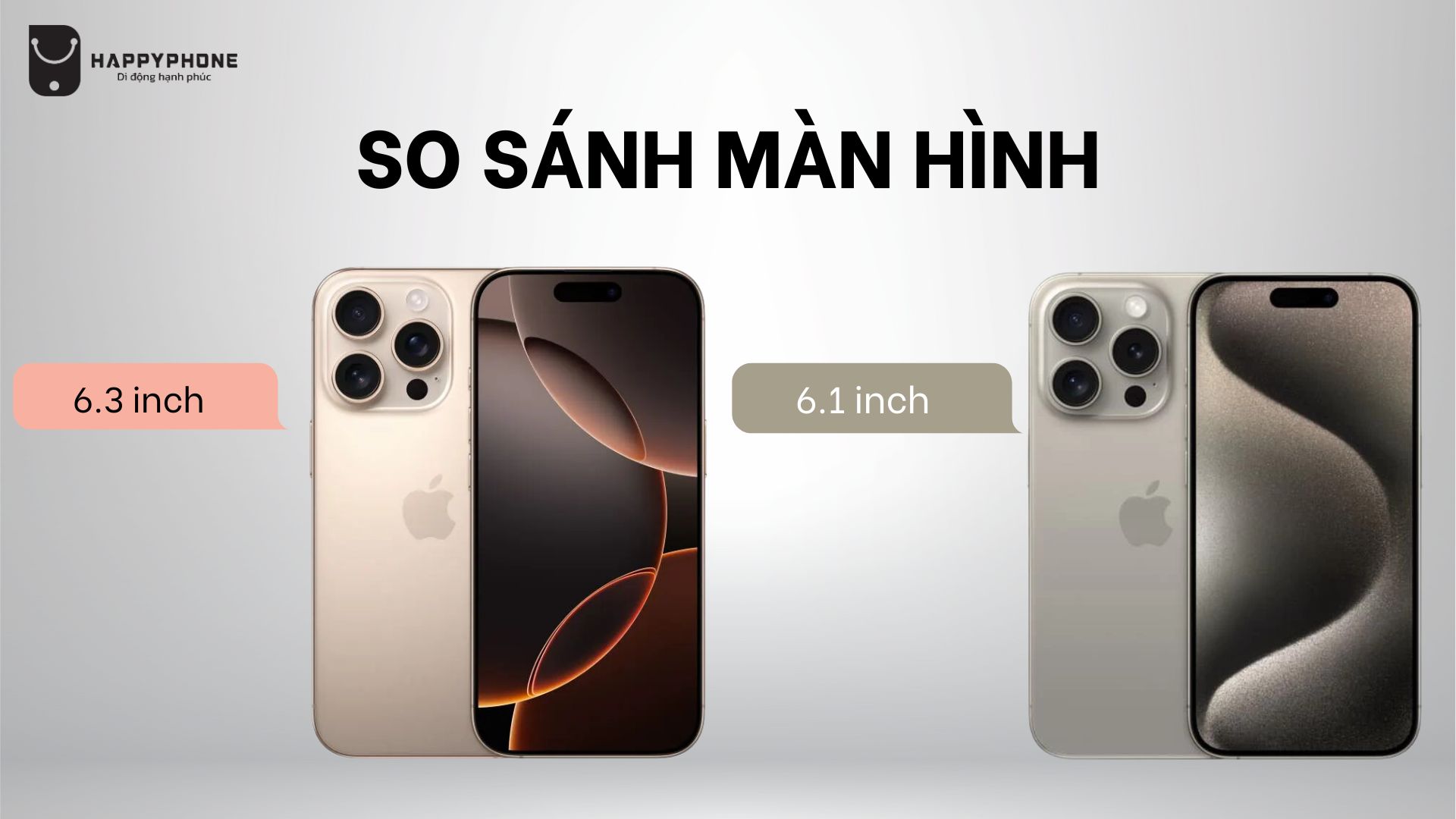 So sánh cấu hình iPhone 16 Pro và 15 Pro