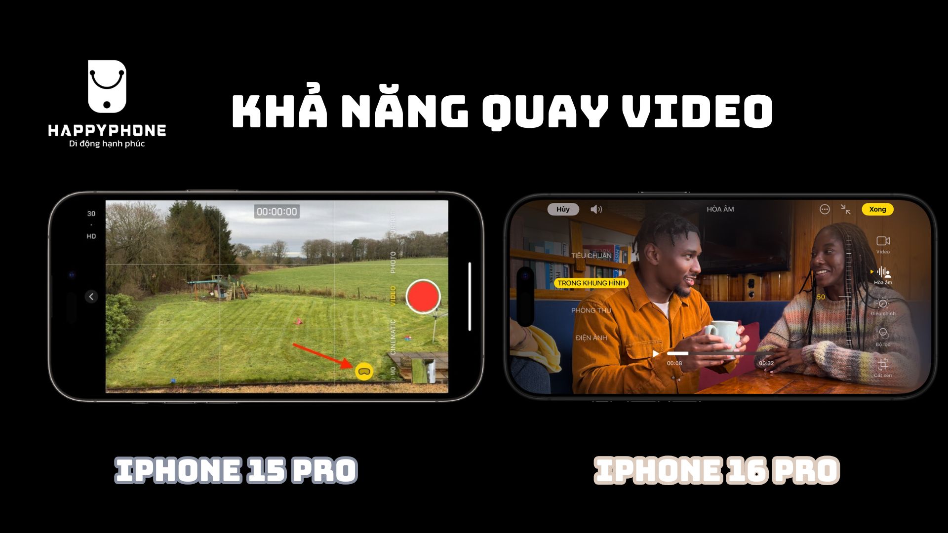 So sánh khả năng quay video của iPhone 15 Pro và iPhone 16 Pro