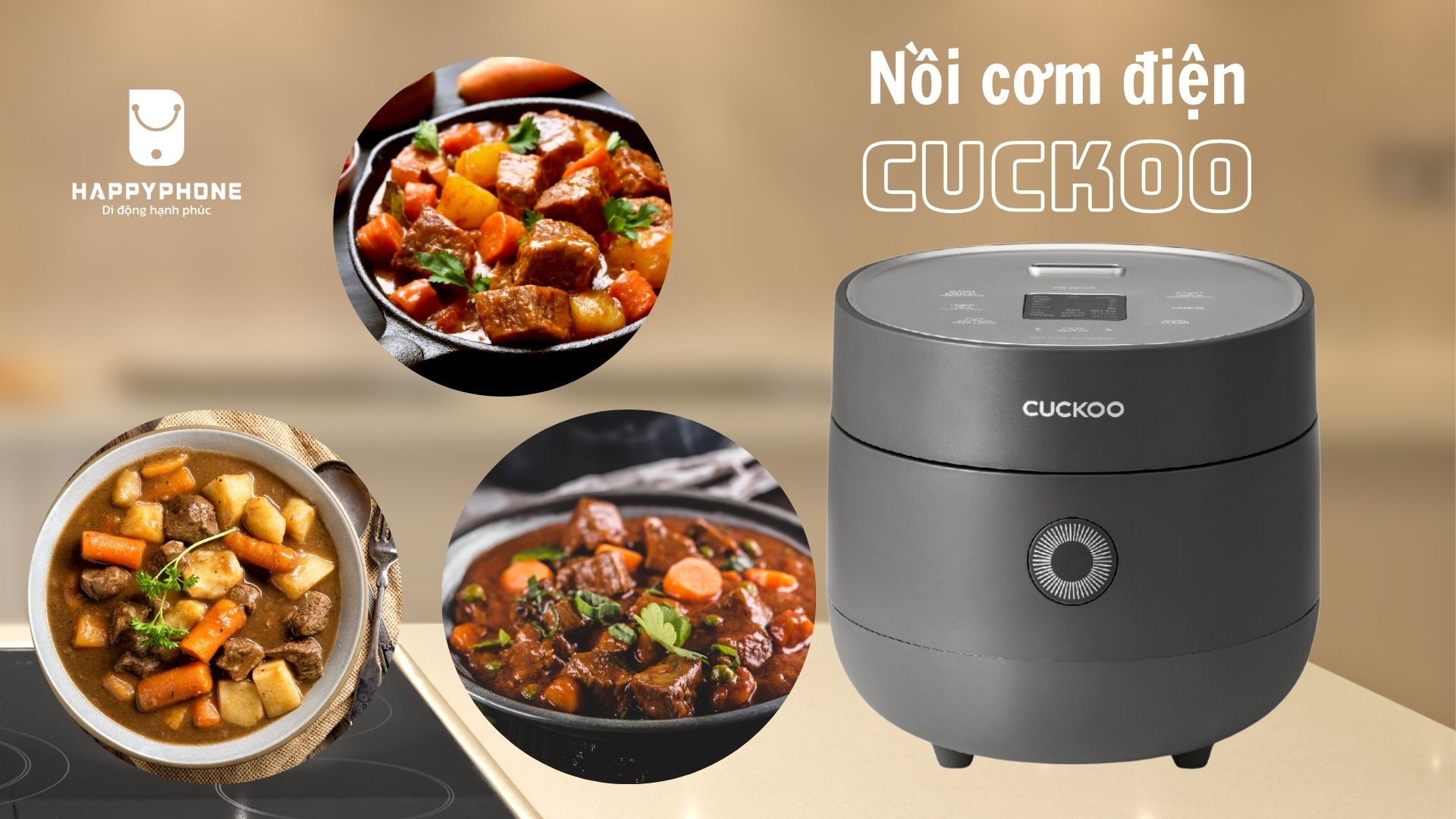 Sử dụng nồi cơm điện tử Cuckoo nấu món hầm