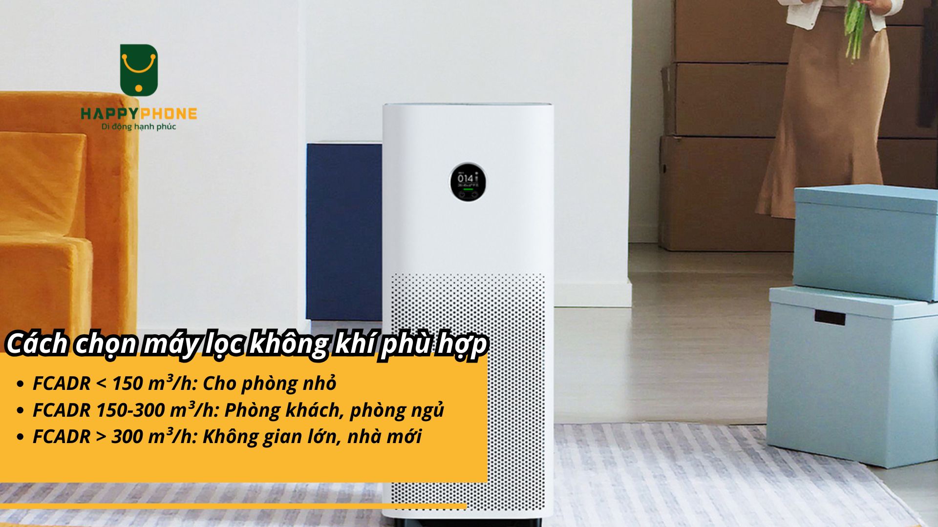 Cách chọn máy lọc không khí phù hợp