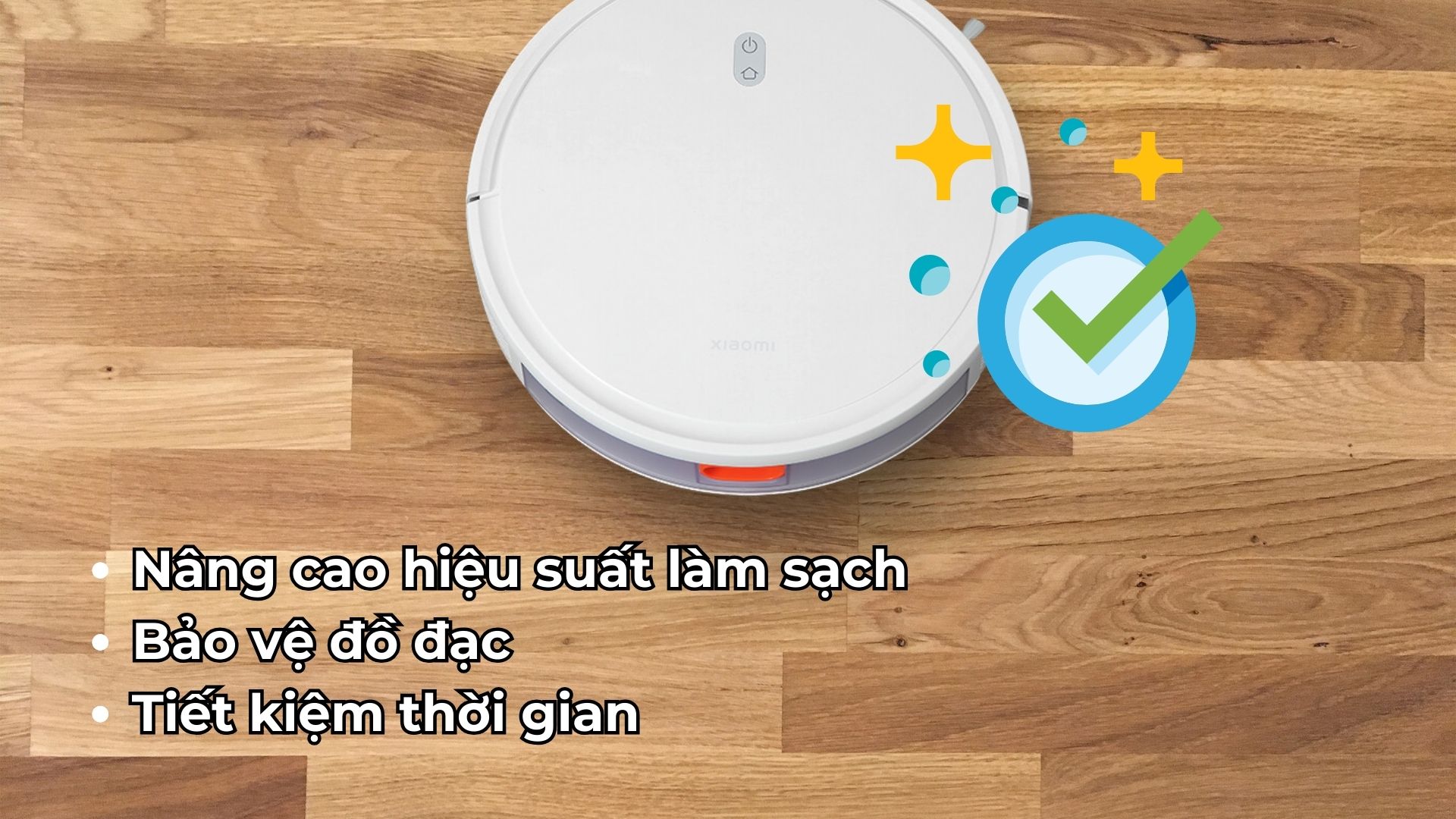 Con quay hồi chuyển trong robot hút bụi giúp nâng cao hiệu quả làm sạch