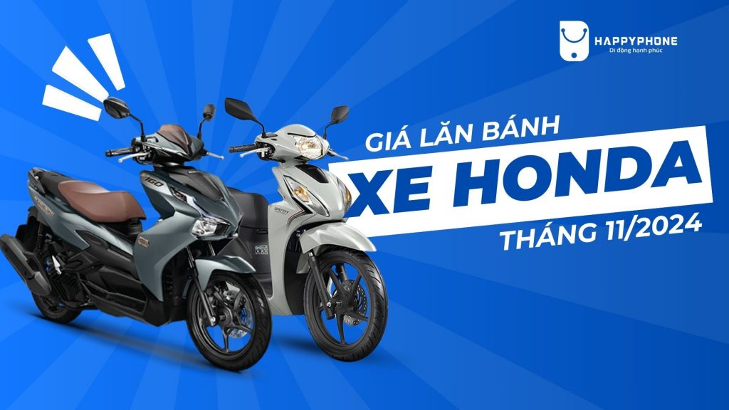 Giá lăn bánh xe Honda tháng 11