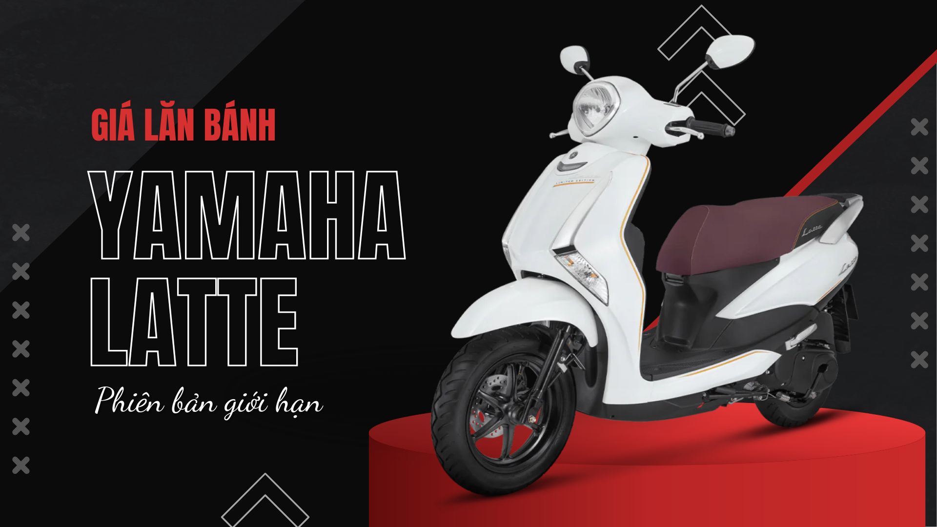 Giá xe lăn bánh Yamaha Latte phiên bản giới hạn màu mới