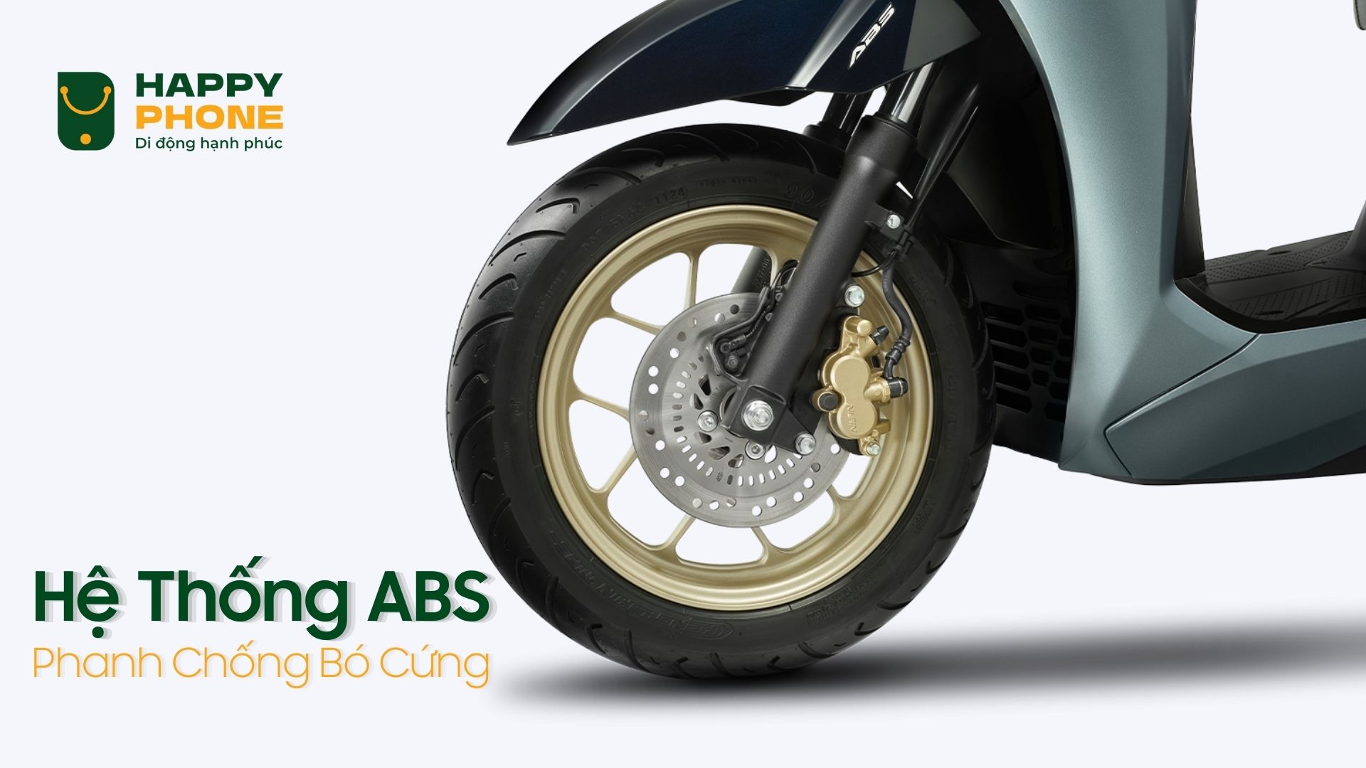 Honda Lead ABS trang bị hệ thống phanh chống bó cứng ABS