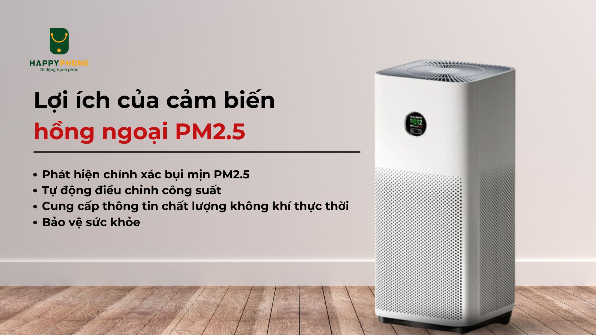 Lợi ích của cảm biến hồng ngoại PM2.5