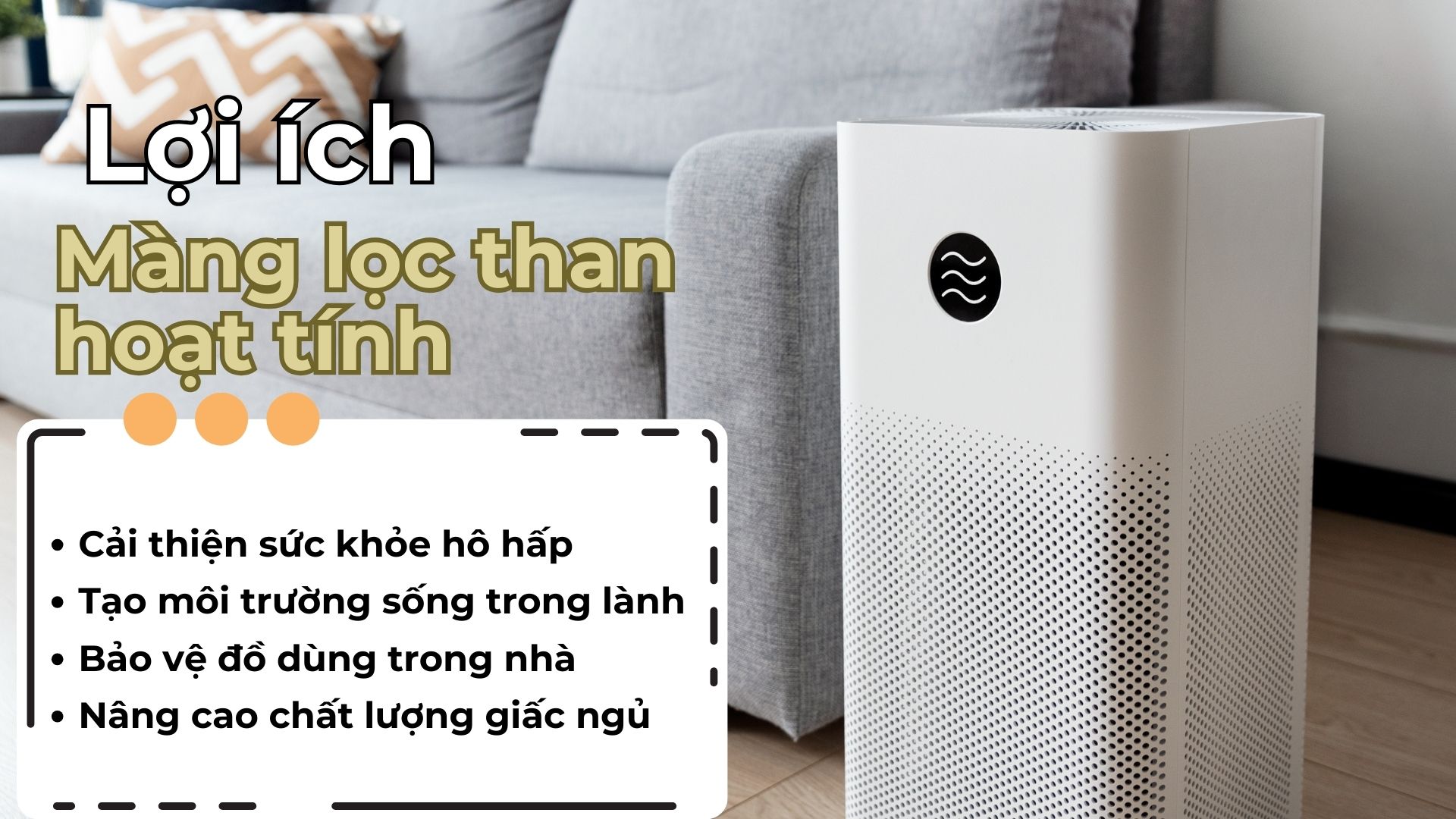 Lợi ích khi sử dụng màng lọc than hoạt tính