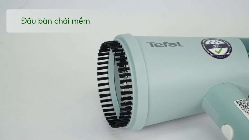 Bàn Ủi Hơi Nước Cầm Tay Tefal DT1034E1 Đầu bàn chải mềm