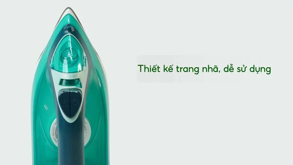 Bàn ủi hơi nước Philips DST3030_70_Xanh ngọc đậm Thiết kế trang nhã, dễ sử dụng