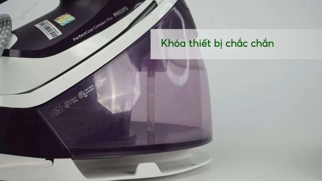 Bàn ủi hơi nước Philips GC7933_30 Khóa thiết bị chắc chắn