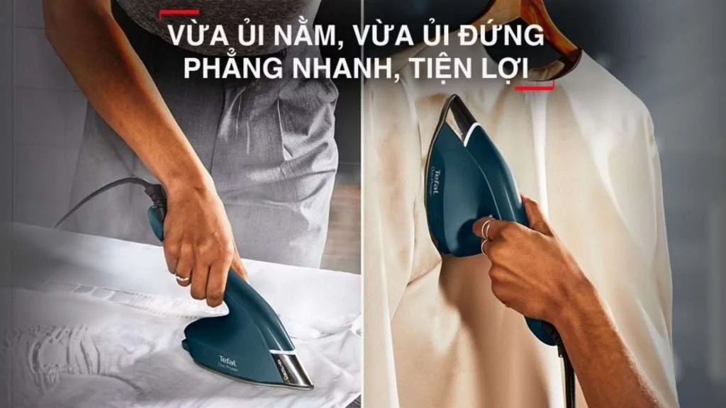 Bàn ủi hơi nước Tefal 2 trong 1 Duo Power (JF4032E0) - Kết hợp vừa ủi hơi và cầm tay